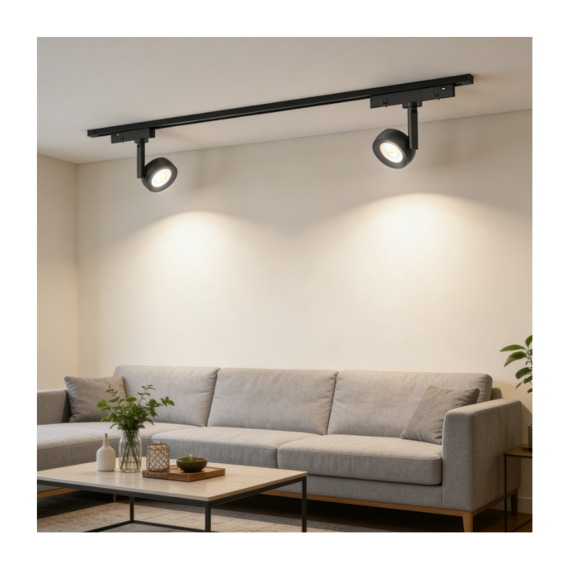 Dual Beam Twin Spot Track Light